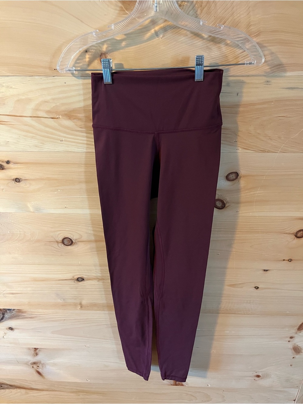 Colorfulkoala High Waist Maroon Leggings Women’s Size XS